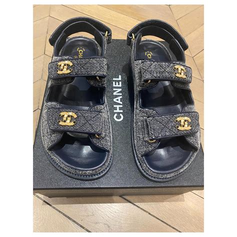 dad shoes chanel prix|chanel dad sandals size 35.